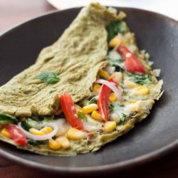 French-style Spinach and Cheese Omelette