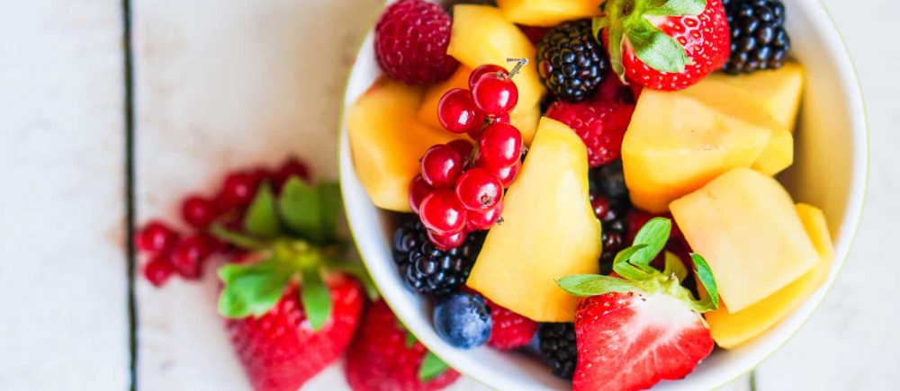 Frutas carregadas de frutose