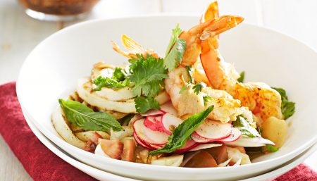 Prawn and Calamari salad