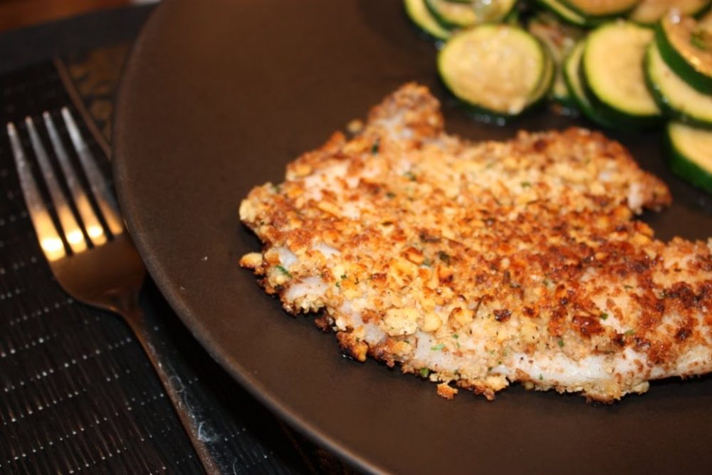 Walnut-Encrusted Tilapia