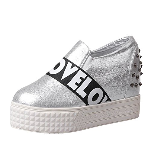 silver footwear