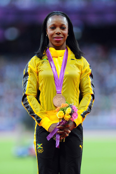 Veronica Campbell-Brown, youngest Jamaican woman to win an Olympic medal.