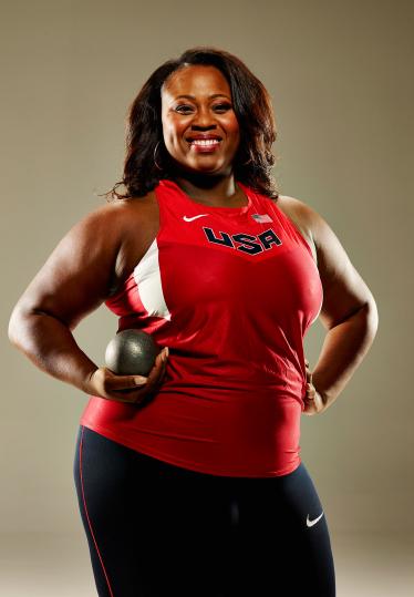Michelle Carter, a highly accomplished American shot putter.