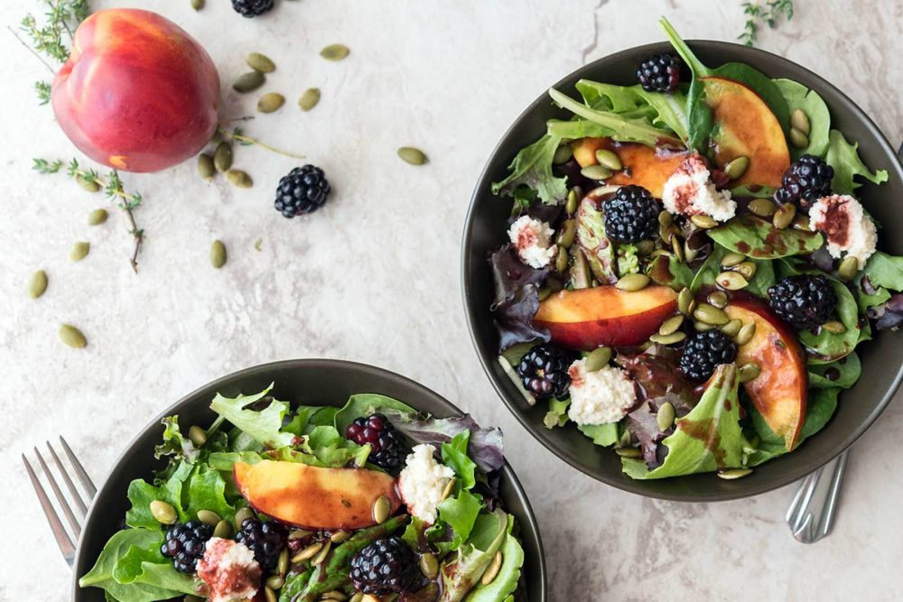 Baby Greens with Blackberry Vinaigrette