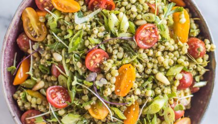 Mediterranean White Bean Sorghum Salad