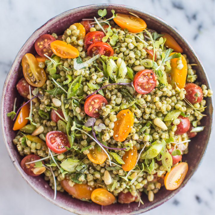 Mediterranean White Bean Sorghum Salad