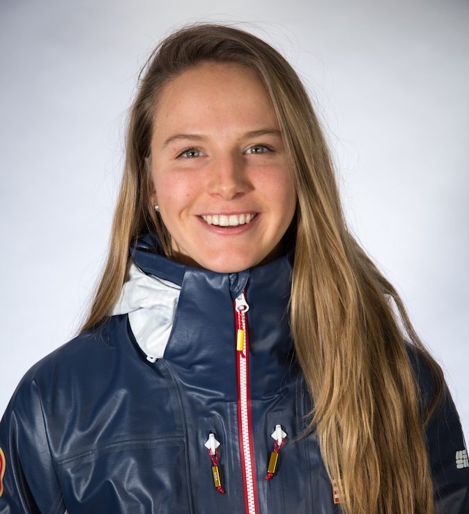 Morgan Schild, freestyle mogul skier.