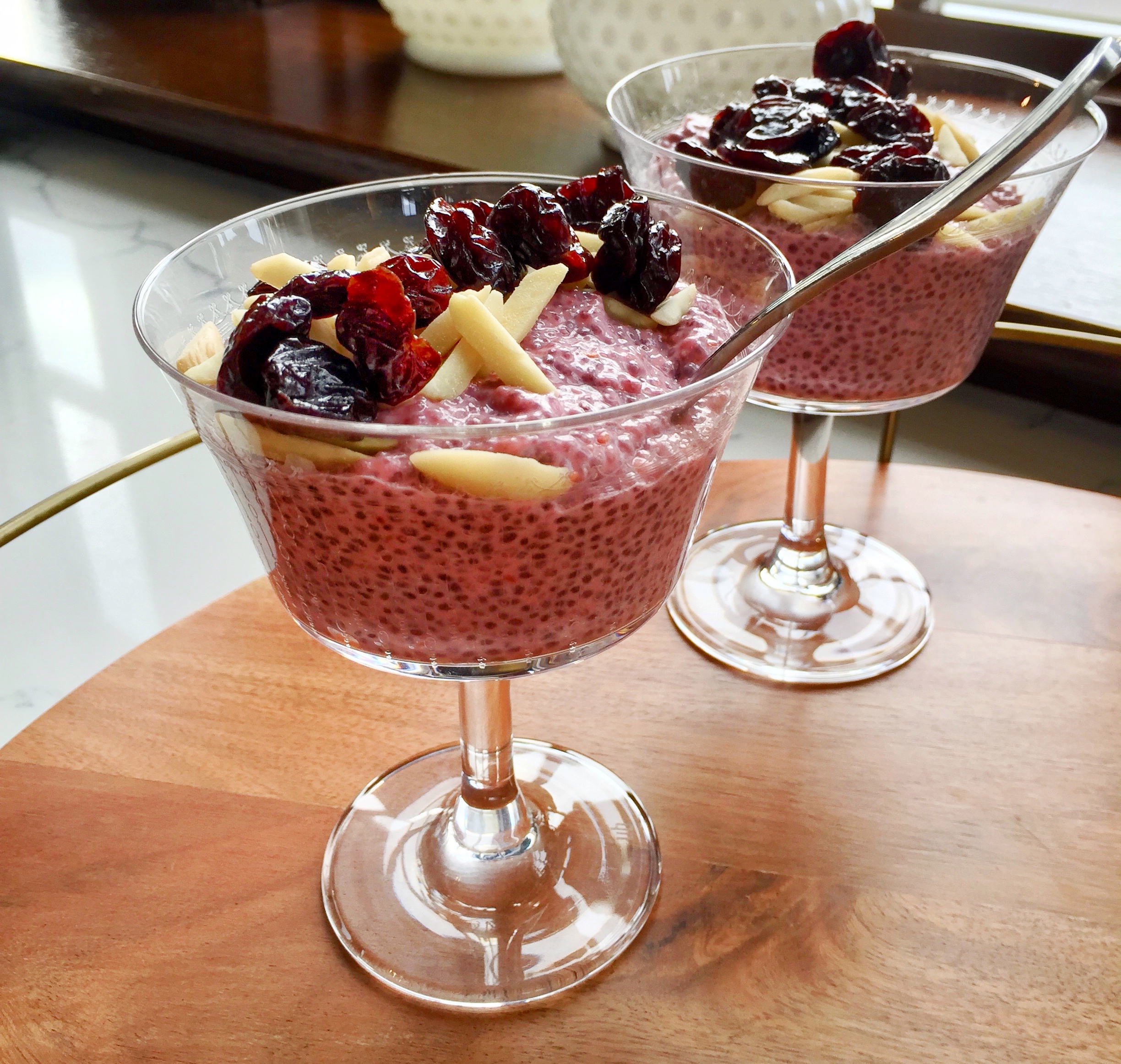 Cherry Chia Pudding