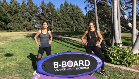 Partner B-board workout