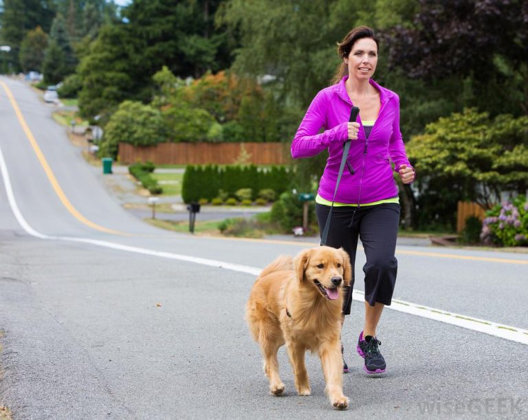 Exercising with Pets Women Fitness