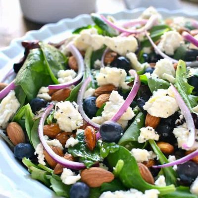 Mixed Greens with Blueberries and Feta