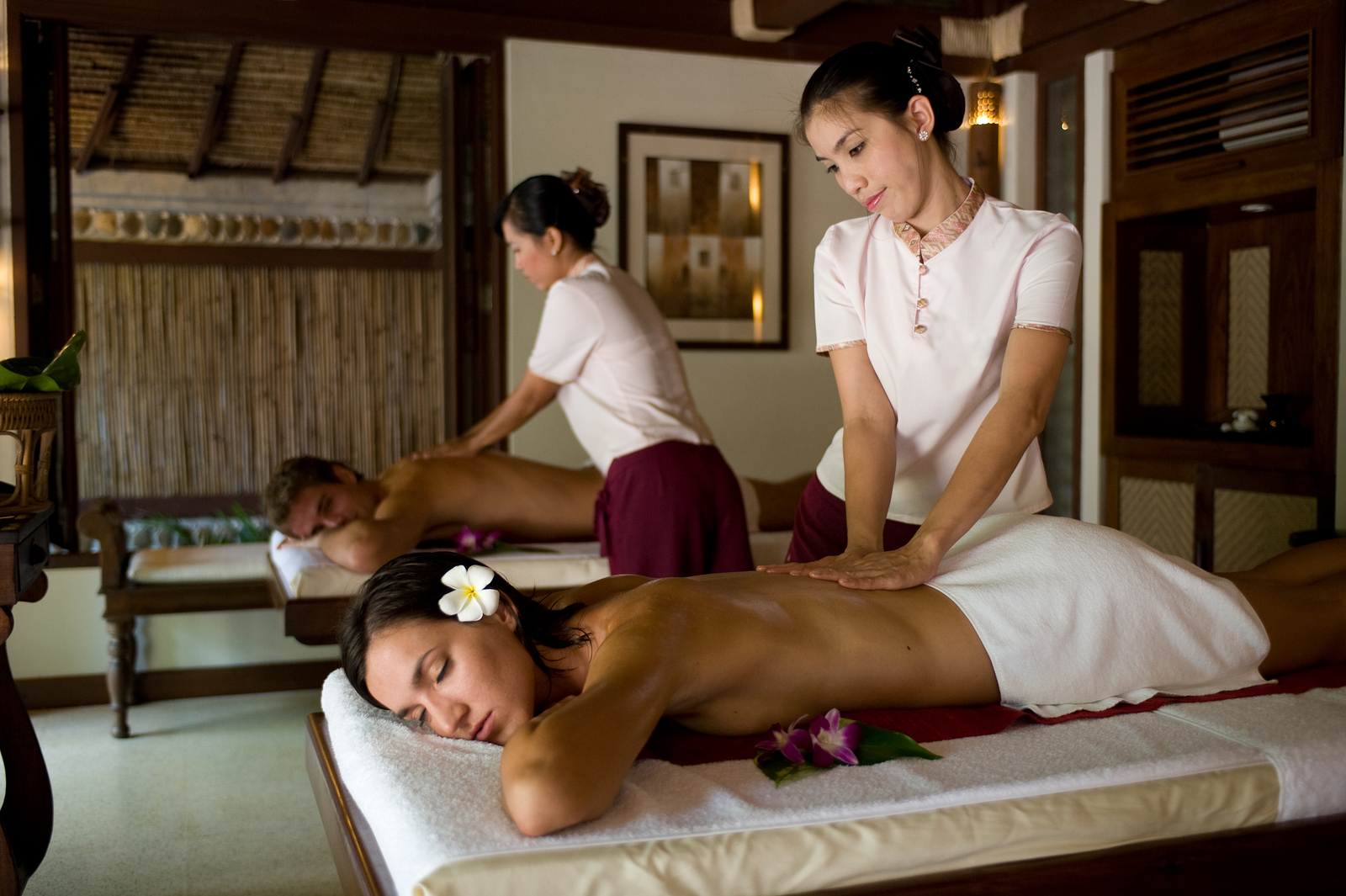 Traditional Massage in Laos, Vietnam.