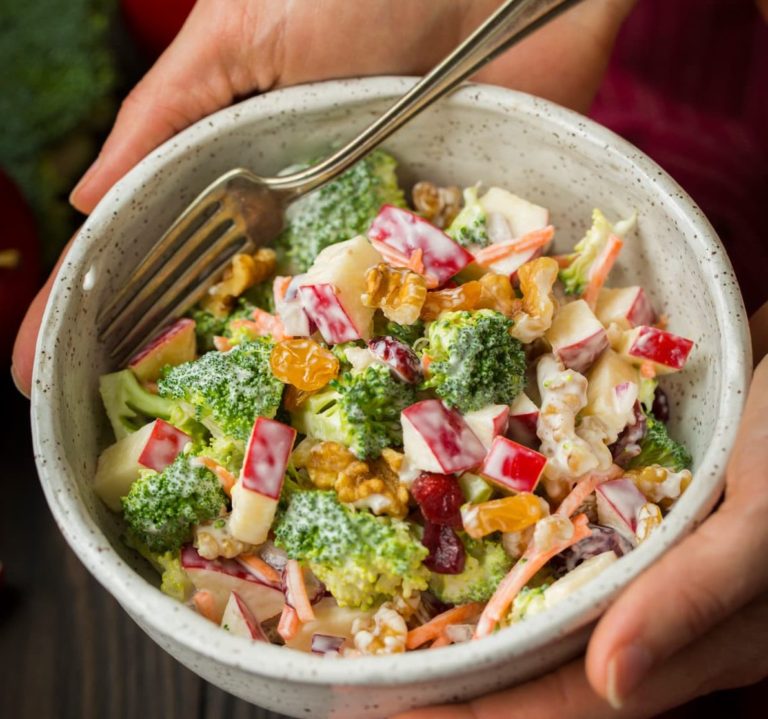 Creamy Broccoli Apple Salad - Women Fitness