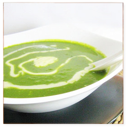 Creamy Garlic Spinach Soup