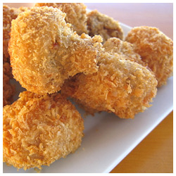Deep-Fried Spicy Mushrooms