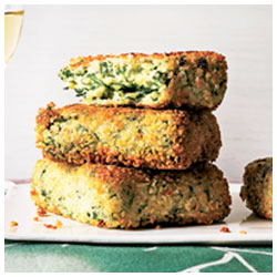 Spinach and Semolina Puffs
