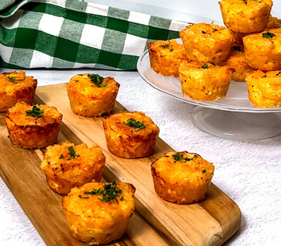 THREE-CHEESE BITES