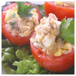 Tuna Stuffed Tomatoes